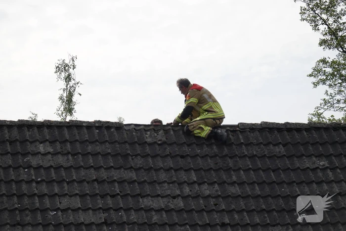 Werkzaamheden op dak veroorzaakt brand