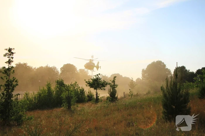 Traumahelikopter landt voor ongeval