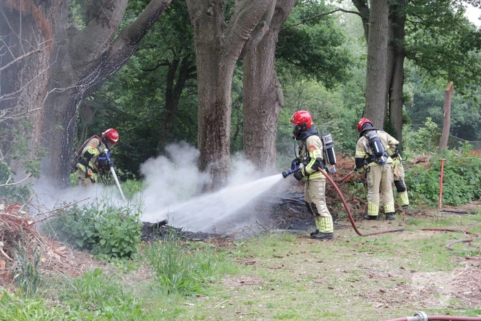 Veel rook bij brand in natuurgebied