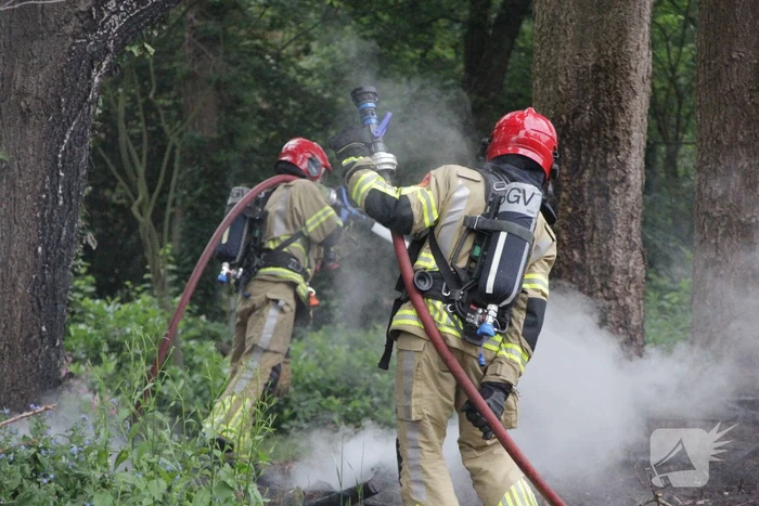 Veel rook bij brand in natuurgebied