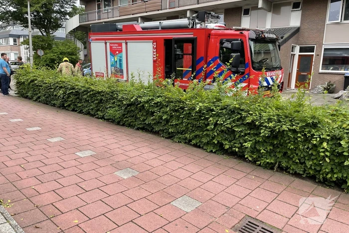 Wasdroger vat vlam in woning