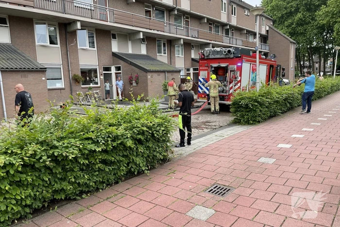 Wasdroger vat vlam in woning