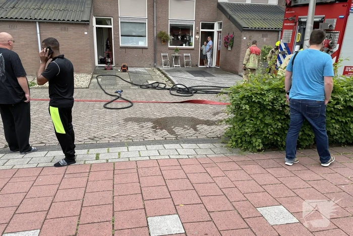 Wasdroger vat vlam in woning