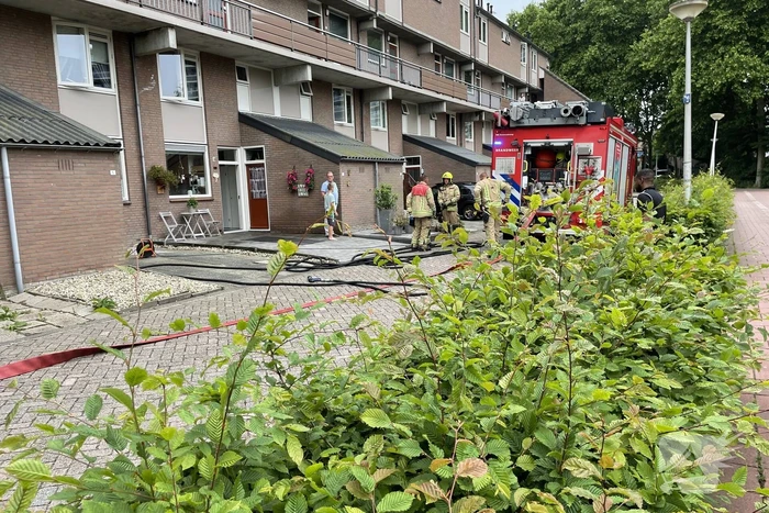 Wasdroger vat vlam in woning