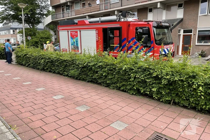 Wasdroger vat vlam in woning