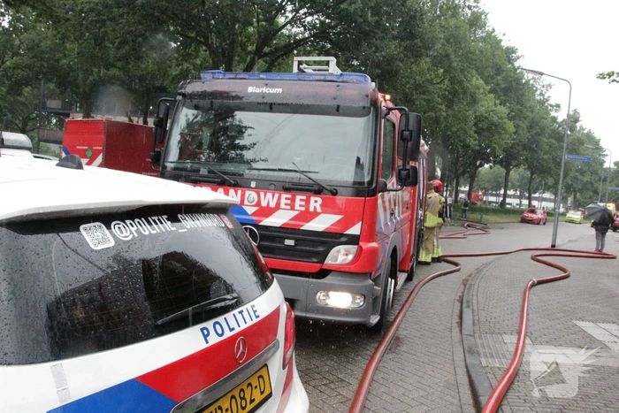 Enorme schade na brand in flatwoning