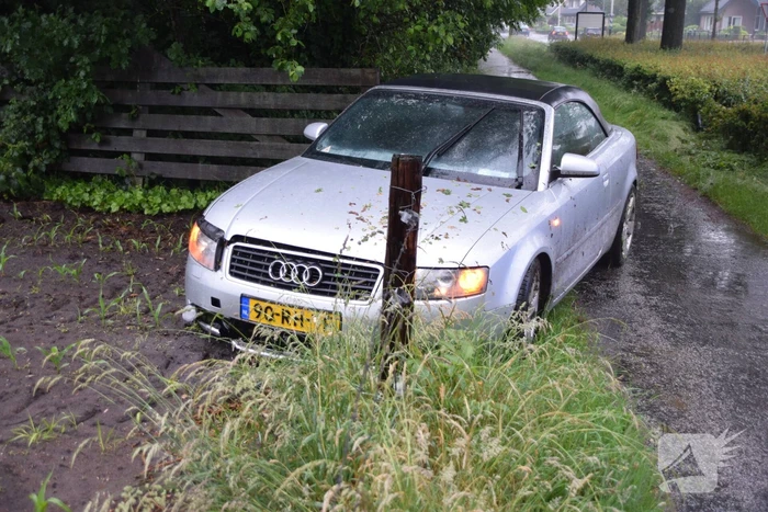 Automobilist aangehouden na eenzijdig ongeval