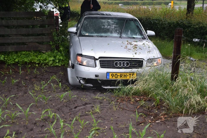 Automobilist aangehouden na eenzijdig ongeval