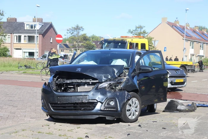 Schade bij aanrijding op kruising