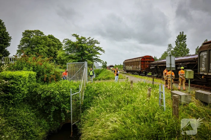 Wagon Ponlijn gekanteld