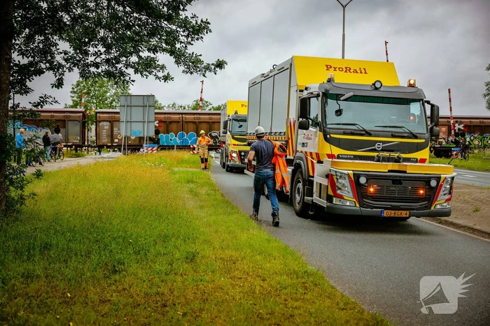 Wagon Ponlijn gekanteld