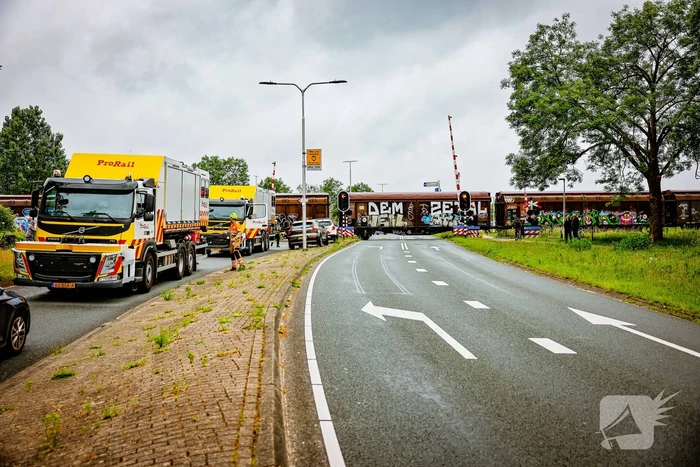 Wagon Ponlijn gekanteld