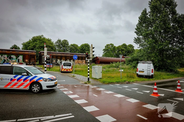 Wagon Ponlijn gekanteld