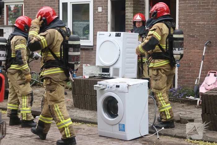 Droger veroorzaakt brand in woning
