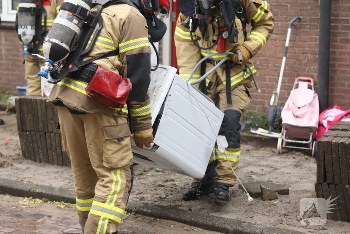 Droger veroorzaakt brand in woning