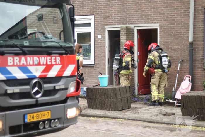 Droger veroorzaakt brand in woning