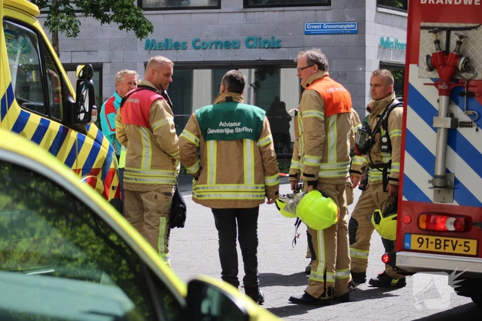 Brandweer doet onderzoek naar onbekende vloeistof