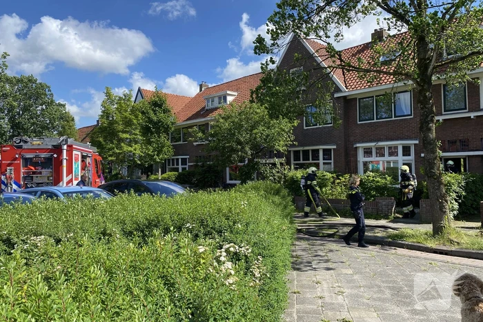 Brand op zolder van woning