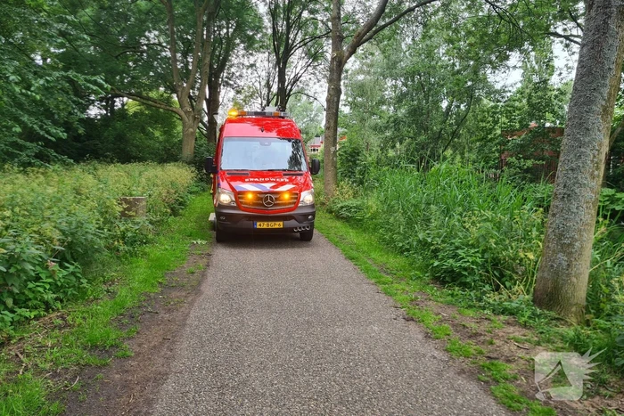 Zoekactie na gevonden fiets aan waterkant