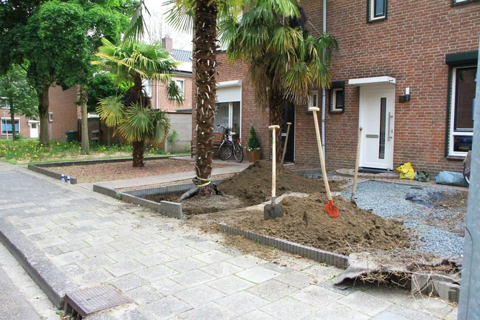 Gasleiding geraakt bij graafwerkzaamheden