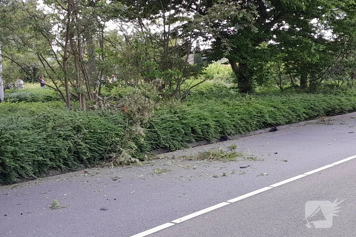 Motorrijder slaat over de kop