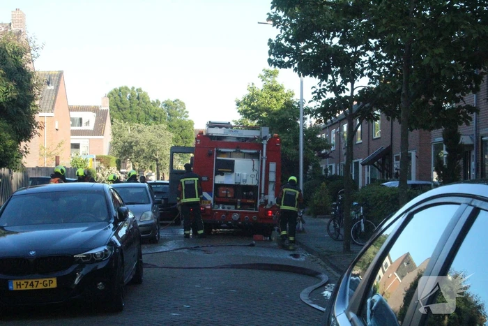 Mogelijk asbest vrijgekomen bij brand