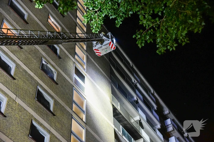 Flat ontruimd na zeer grote brand