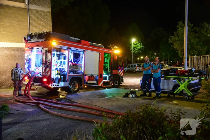 Flat ontruimd na zeer grote brand