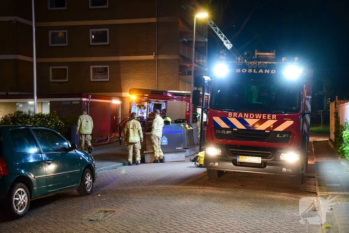 Flat ontruimd na zeer grote brand