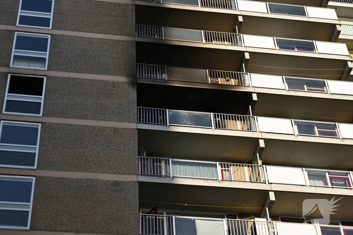 Flat ontruimd na zeer grote brand