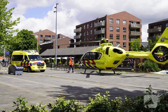 Traumahelikopter landt op De Korte Akkeren voor reanimatie