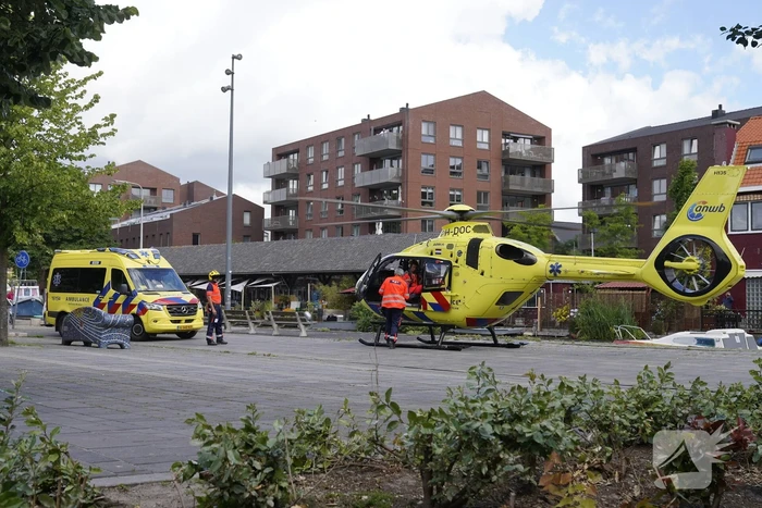 Traumahelikopter landt op De Korte Akkeren voor reanimatie