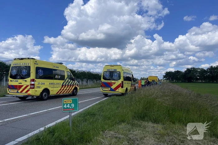 Auto botst op voorganger