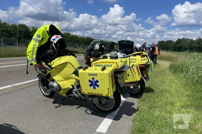 Auto botst op voorganger