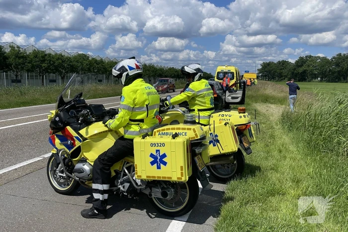 Auto botst op voorganger