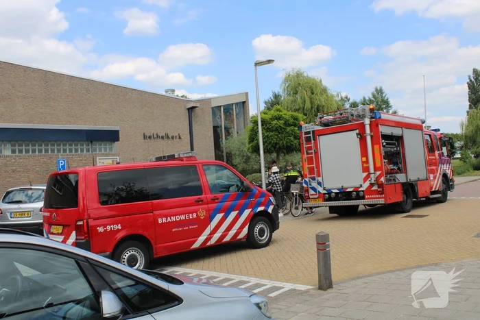 Brand in kerk snel geblust