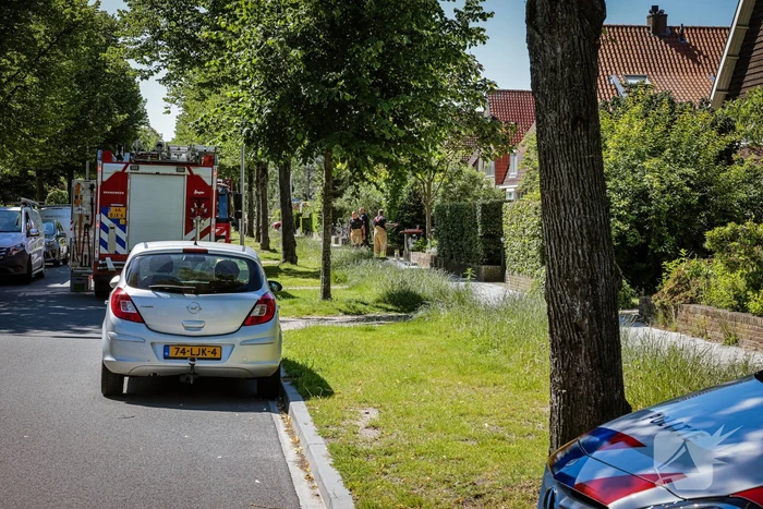 Straat afgezet door gaslekkage