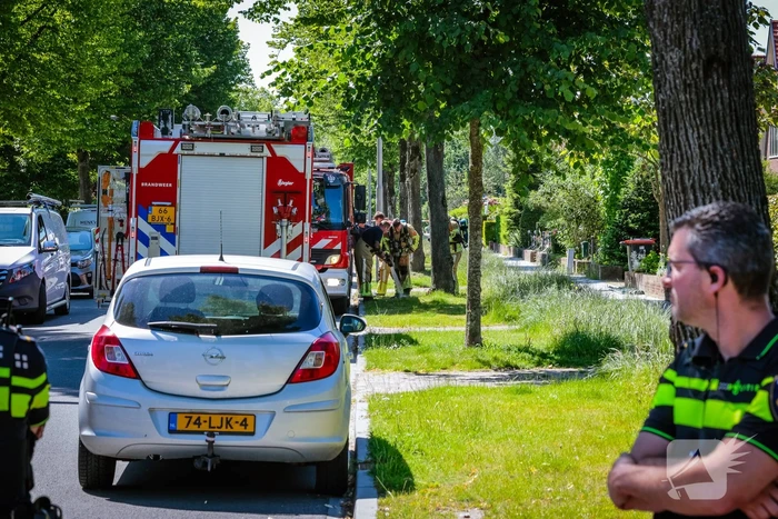 Straat afgezet door gaslekkage