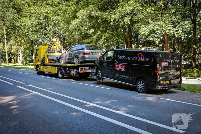Schade na aanrijding bij stoplicht