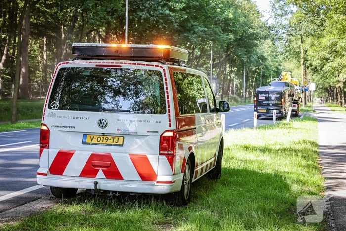 Schade na aanrijding bij stoplicht