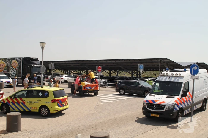 Ernstig gewonde bij ongeval strand