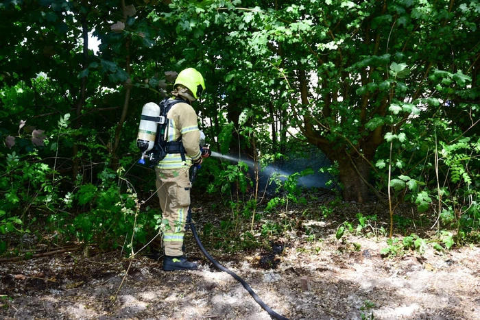 Buitenbrand in de kiem gesmoord