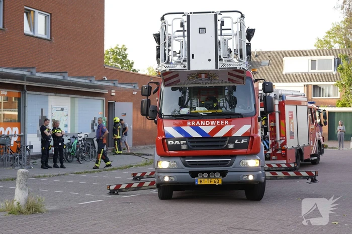 Winkel ontruimd door brandmelding