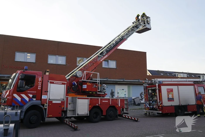 Winkel ontruimd door brandmelding