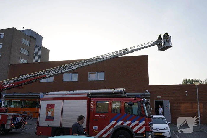 Winkel ontruimd door brandmelding