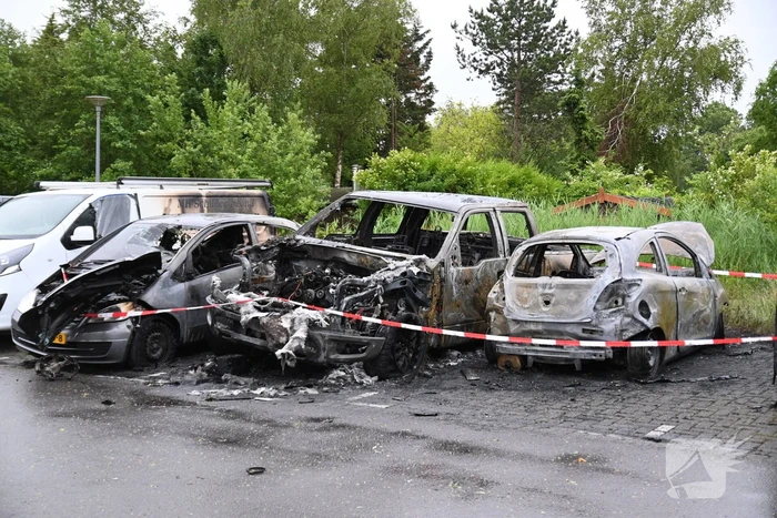 Auto's uitgebrand op parkeerplaats volkstuinvereniging