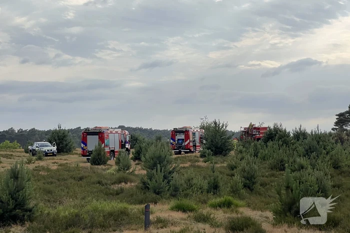 Brandweer blust brand op Brunssummerheide