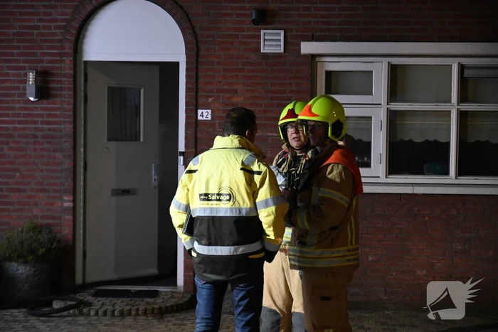 Uitslaande brand bij brand in wasdroger