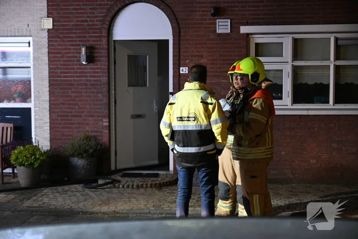 Uitslaande brand bij brand in wasdroger