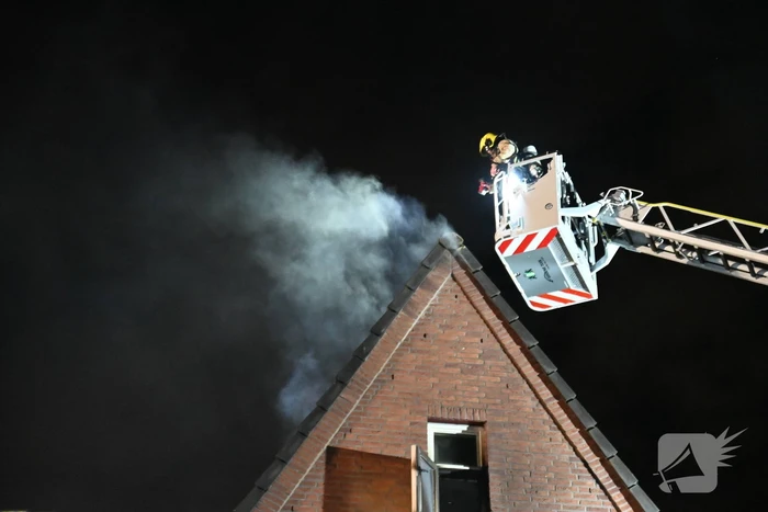 Uitslaande brand bij brand in wasdroger